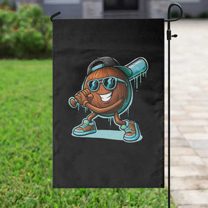 Coconut Baseball Player Garden Flag Funny Baseball Drip Ice Cream Fruit Humor TS10 Print Your Wear