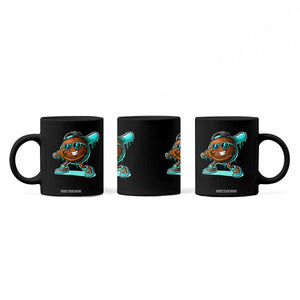 Coconut Baseball Player Coffee Mug Funny Baseball Drip Ice Cream Fruit Humor TS10 Print Your Wear