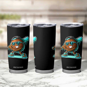 Coconut Baseball Player Tumbler Cup Funny Baseball Drip Ice Cream Fruit Humor TS10 Print Your Wear