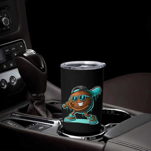 Coconut Baseball Player Tumbler Cup Funny Baseball Drip Ice Cream Fruit Humor TS10 Print Your Wear