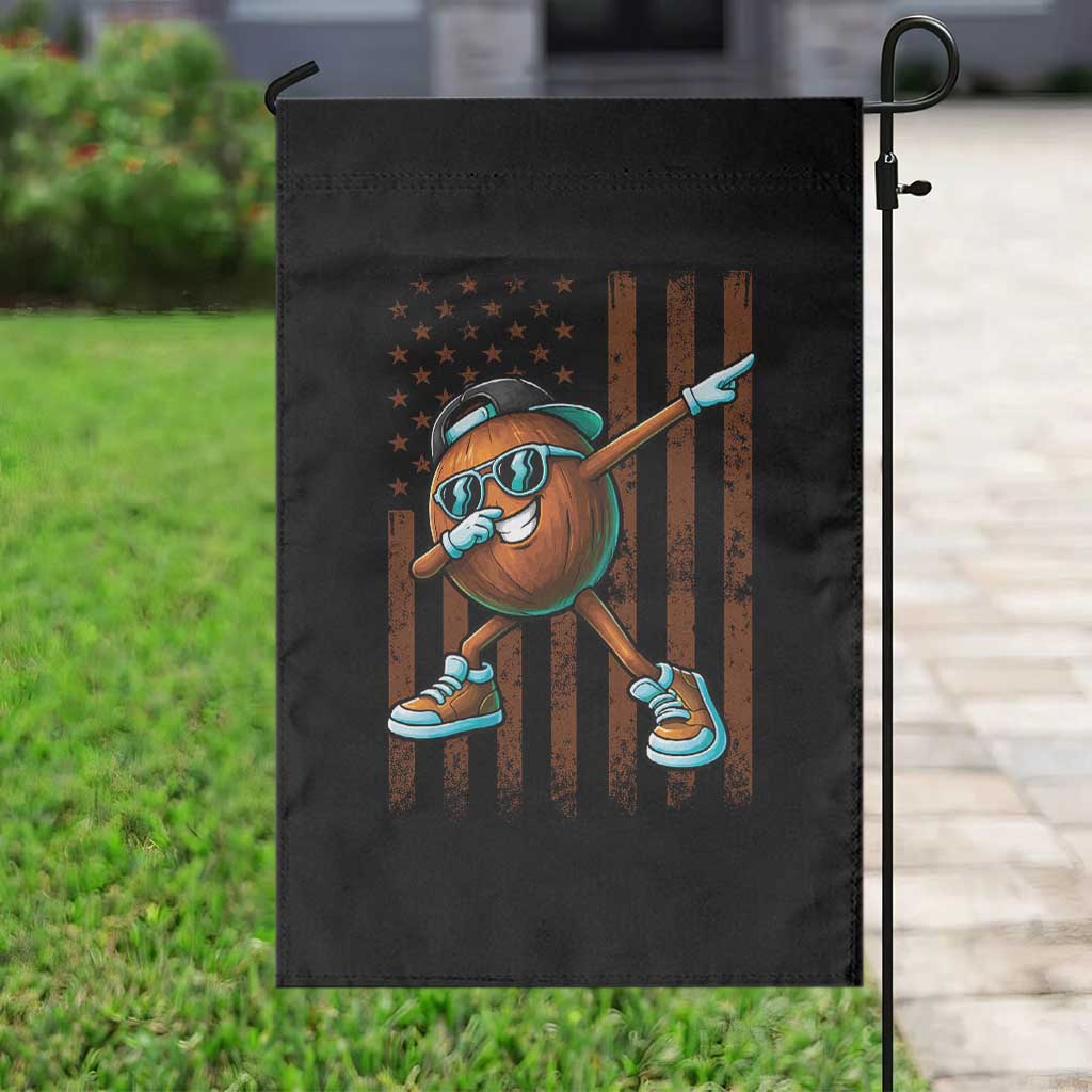 Dabbing Coconut Garden Flag Retro American Flag Fruit Lover TS10 Print Your Wear