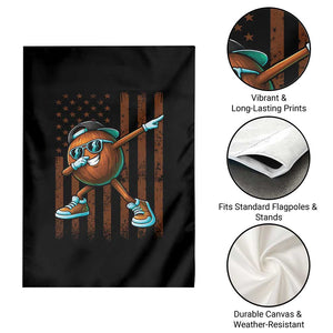 Dabbing Coconut Garden Flag Retro American Flag Fruit Lover TS10 Print Your Wear