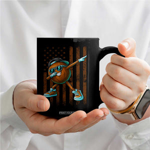 Dabbing Coconut Coffee Mug Retro American Flag Fruit Lover TS10 Print Your Wear