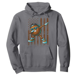 Dabbing Coconut Hoodie Retro American Flag Fruit Lover TS10 Charcoal Print Your Wear
