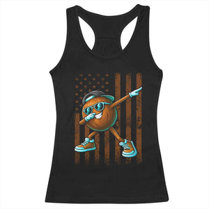 Dabbing Coconut Racerback Tank Top Retro American Flag Fruit Lover TS10 Black Print Your Wear