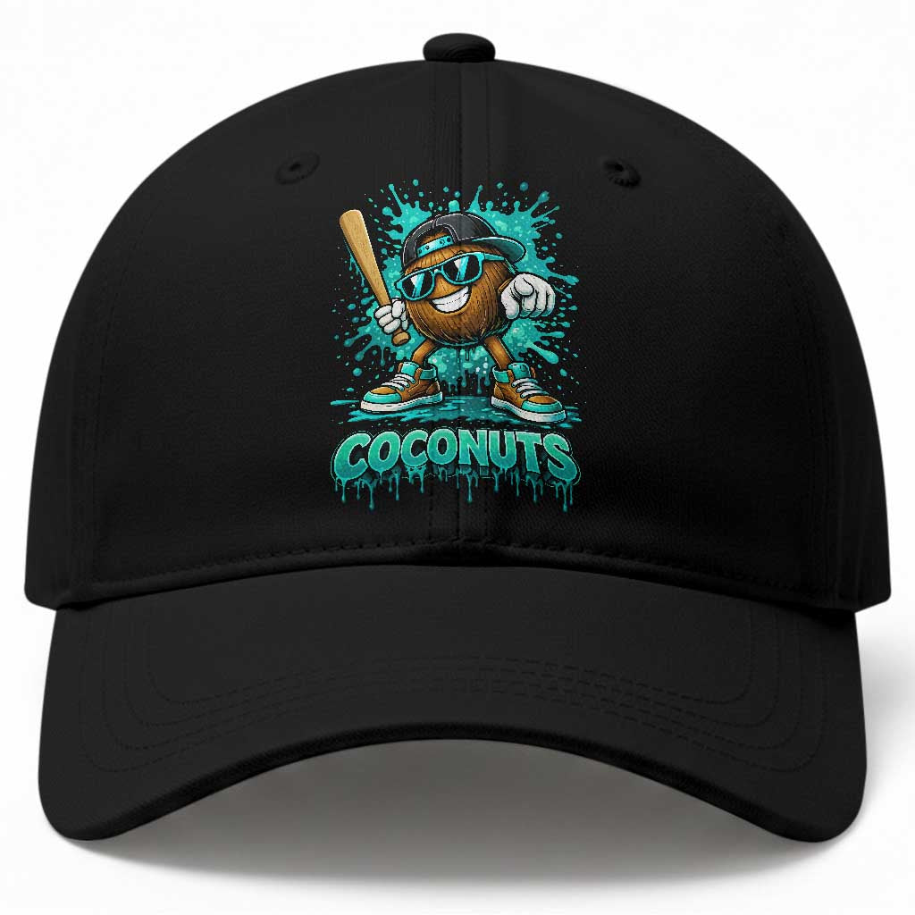 Baseball Coconut Baseball Cap Funny Graffiti Splatter Sports TS10 Print Your Wear