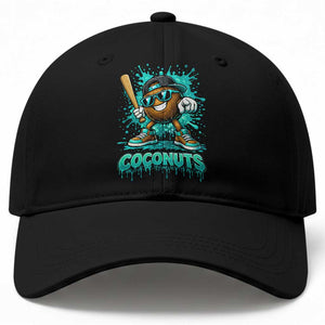 Baseball Coconut Baseball Cap Funny Graffiti Splatter Sports TS10 Print Your Wear