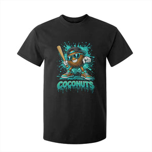 Baseball Coconut T Shirt For Kid Funny Graffiti Splatter Sports TS10 Black Print Your Wear