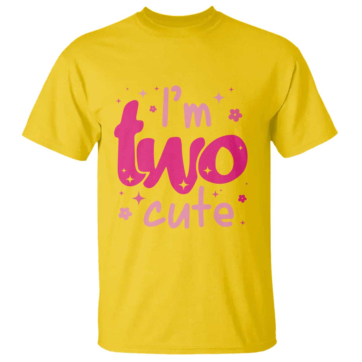 Two Birthday Girl T Shirt Pink 2nd Bday Im Two Cute TS10 Daisy Print Your Wear