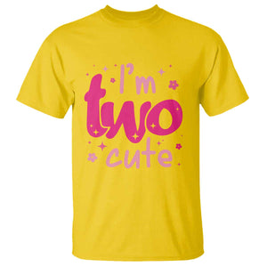 Two Birthday Girl T Shirt Pink 2nd Bday Im Two Cute TS10 Daisy Print Your Wear