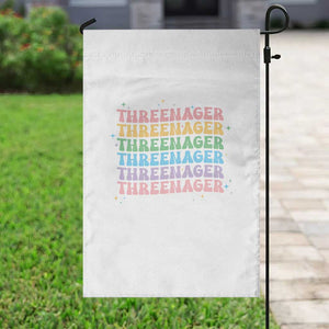 3rd Birthday Garden Flag Toddler Threenager 3 Years Old Birthday Outfit TS10 Print Your Wear