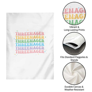 3rd Birthday Garden Flag Toddler Threenager 3 Years Old Birthday Outfit TS10 Print Your Wear