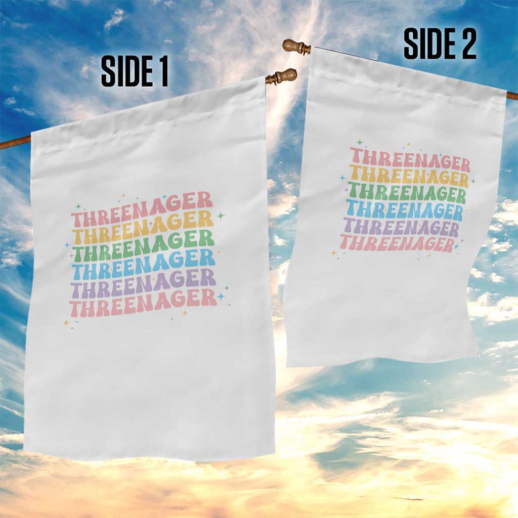 3rd Birthday Garden Flag Toddler Threenager 3 Years Old Birthday Outfit TS10 Print Your Wear