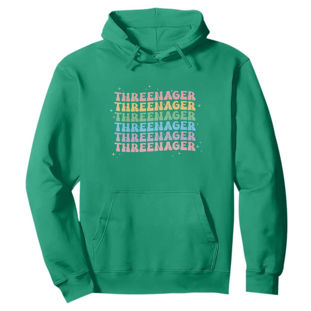 3rd Birthday Hoodie Toddler Threenager 3 Years Old Birthday Outfit TS10 Irish Green Print Your Wear