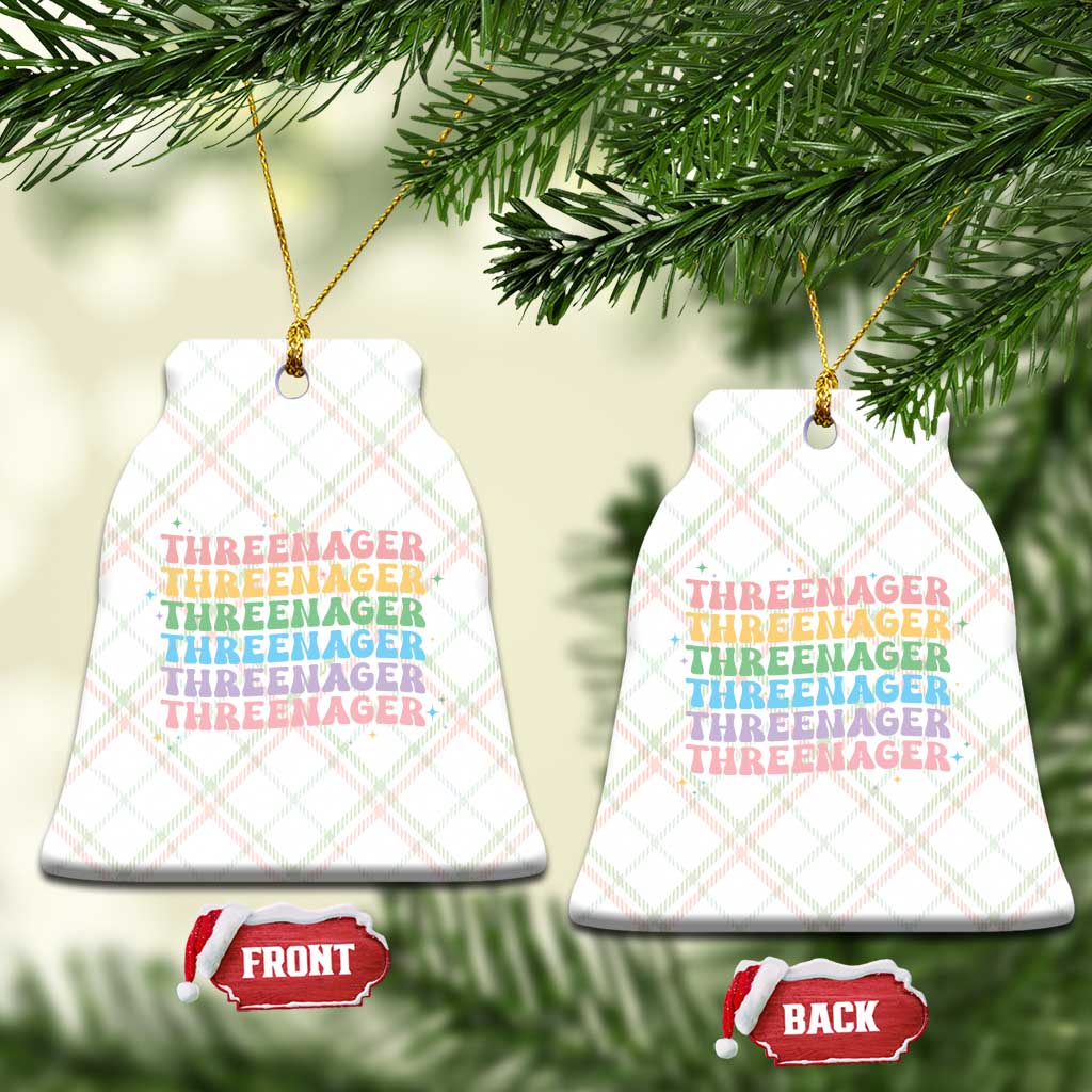 3rd Birthday Ceramic Ornament Toddler Threenager 3 Years Old Birthday Outfit TS10 Print Your Wear