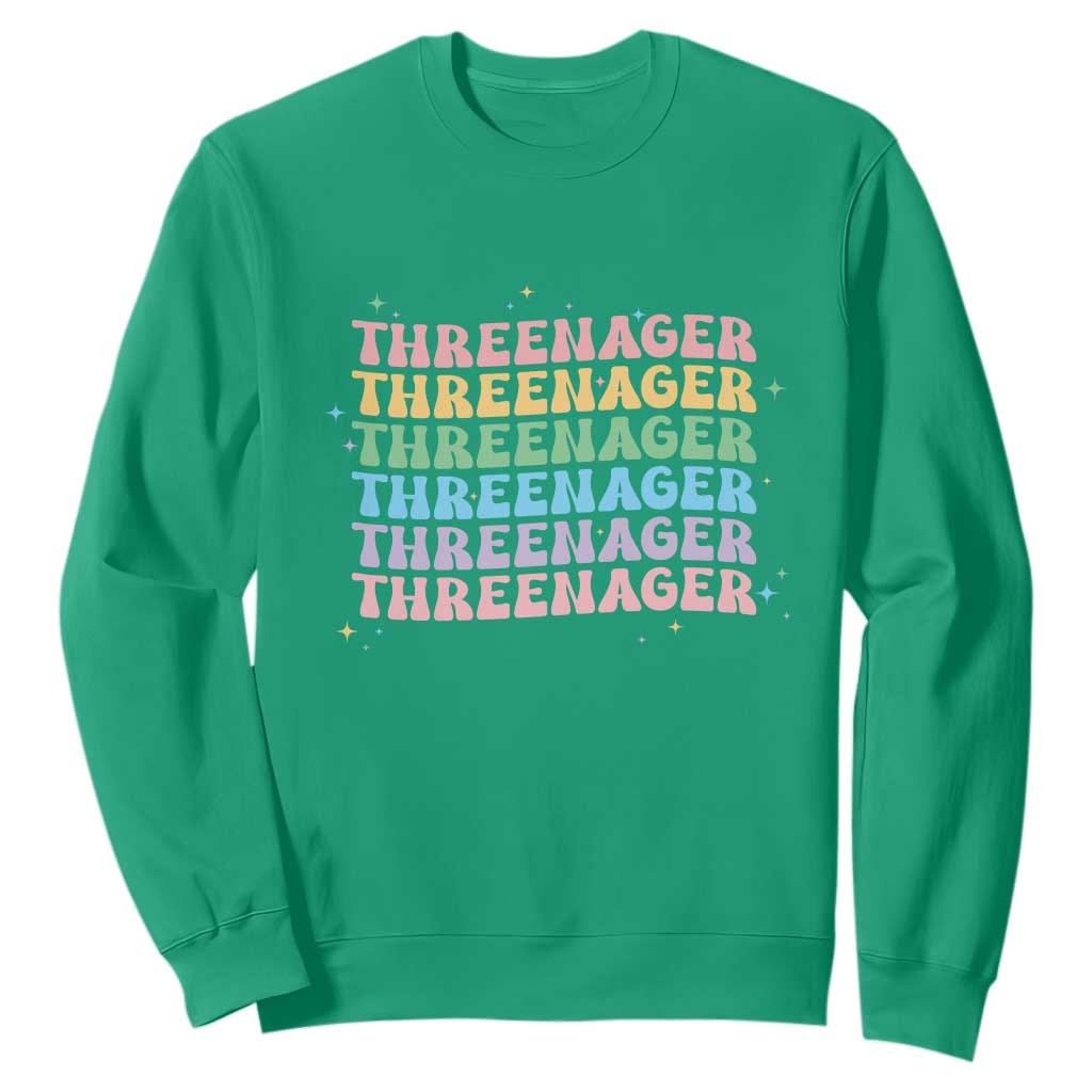 3rd Birthday Sweatshirt Toddler Threenager 3 Years Old Birthday Outfit TS10 Irish Green Print Your Wear