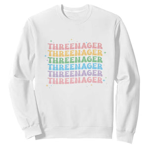 3rd Birthday Sweatshirt Toddler Threenager 3 Years Old Birthday Outfit TS10 White Print Your Wear