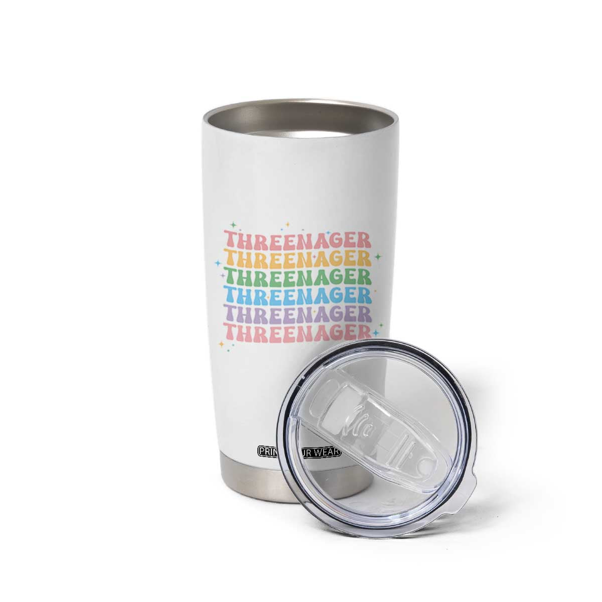 3rd Birthday Tumbler Cup Toddler Threenager 3 Years Old Birthday Outfit TS10 Print Your Wear
