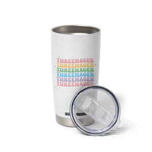 3rd Birthday Tumbler Cup Toddler Threenager 3 Years Old Birthday Outfit TS10 Print Your Wear