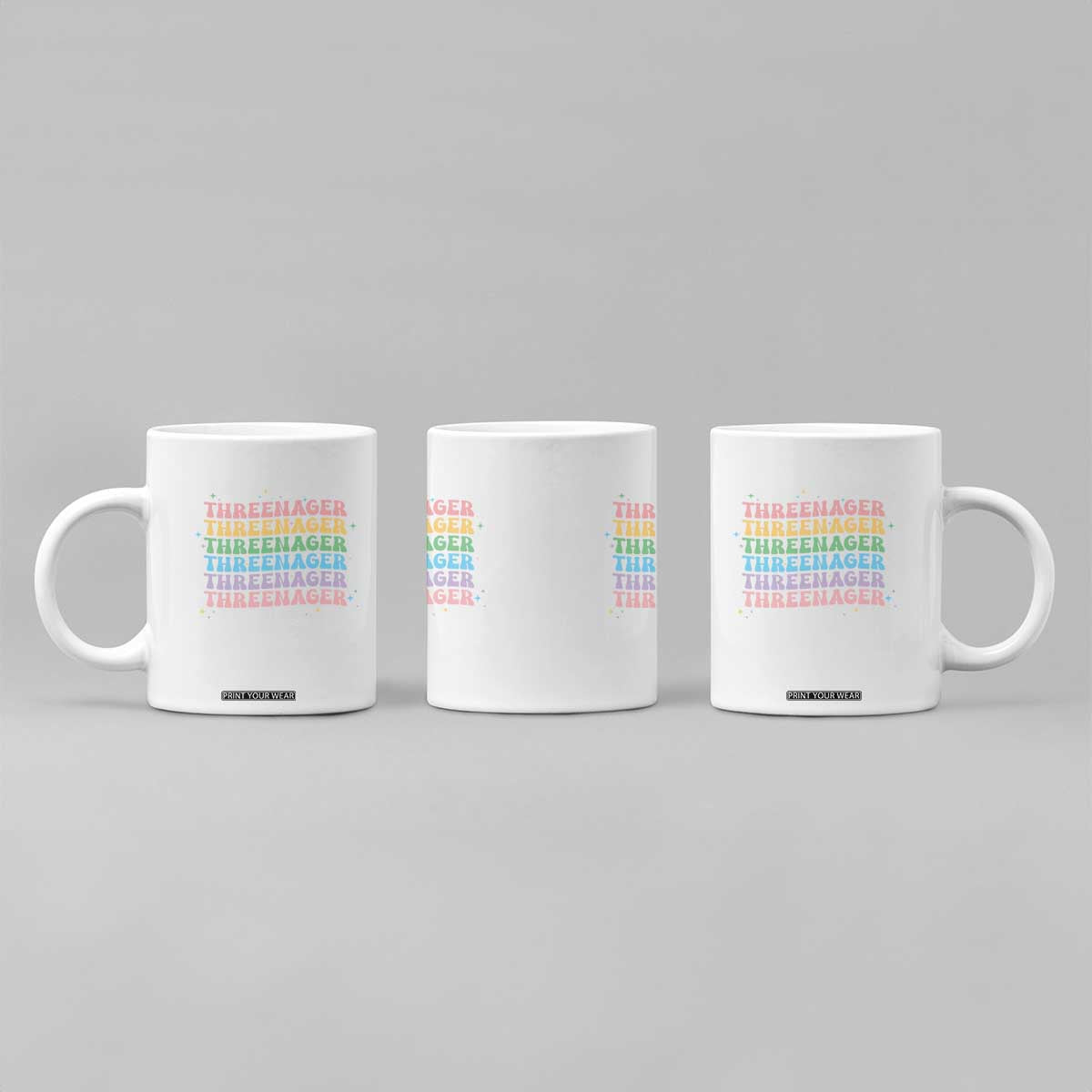 3rd Birthday Coffee Mug Toddler Threenager 3 Years Old Birthday Outfit TS10 Print Your Wear