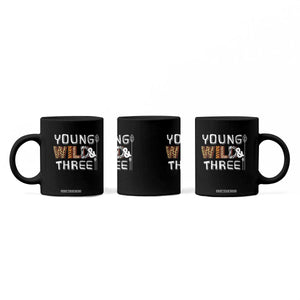 3rd Birthday Coffee Mug Young Wild And Three Safari Zoo Party TS10 Print Your Wear