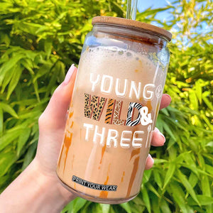 3rd Birthday Glass Can Young Wild And Three Safari Zoo Party TS10 Black Print Your Wear