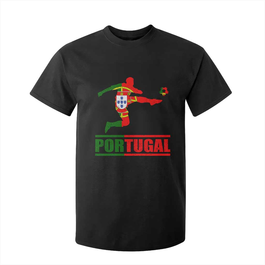 Portugal Soccer T Shirt For Kid Portuguese Flag Futebol Football Player TS10 Black Print Your Wear