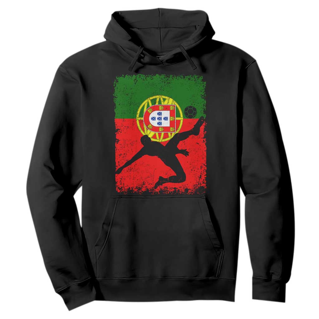 Portugal Soccer Hoodie Portuguese Flag Futebol Football Fan TS10 Black Print Your Wear