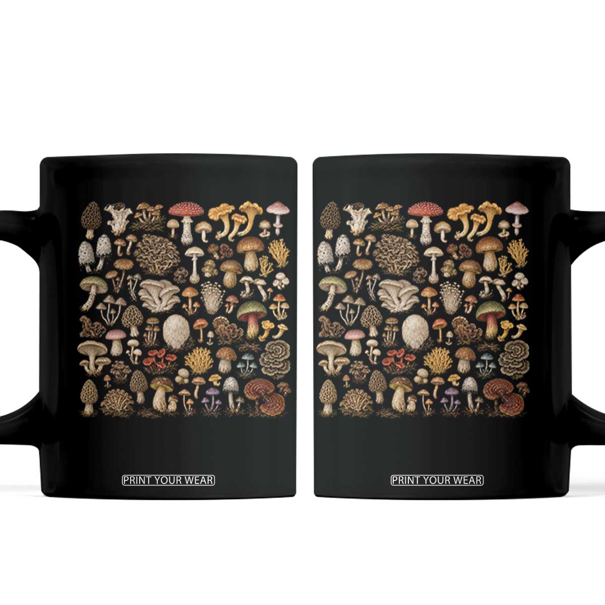 Mushroom Lovers Coffee Mug Mycology Fungi Foraging Mushroom Whisperer TS10 Black Print Your Wear