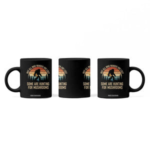 Bigfoot Mushroom Lovers Coffee Mug Retro Sasquatch Fungi Morel Mushroom TS10 Print Your Wear