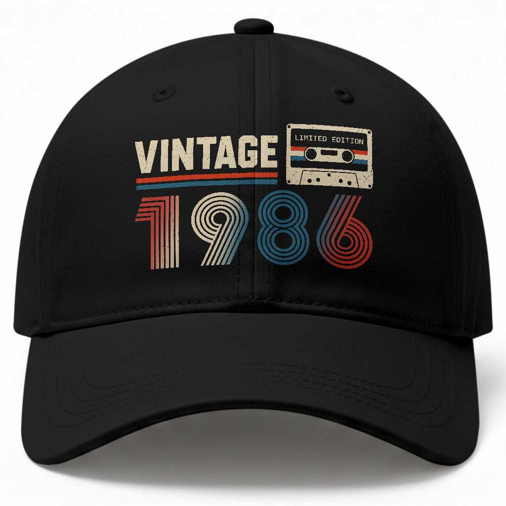 Vintage 1986 40th Birthday Gifts Baseball Cap 40 Year Old Favors TS10 Print Your Wear