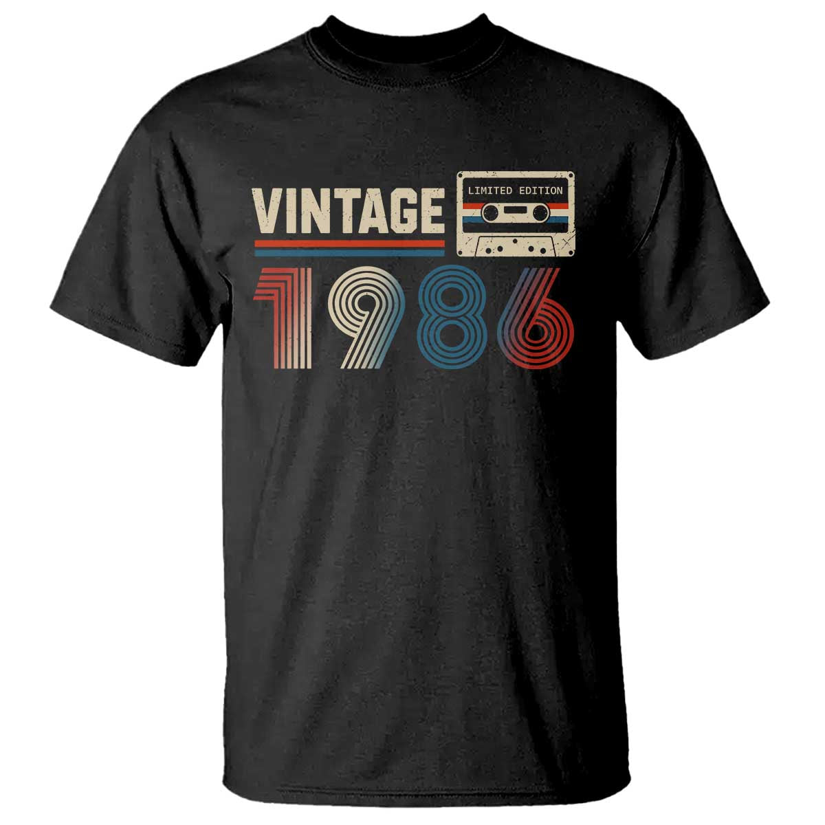 Vintage 1986 40th Birthday Gifts T Shirt 40 Year Old Favors TS10 Black Print Your Wear