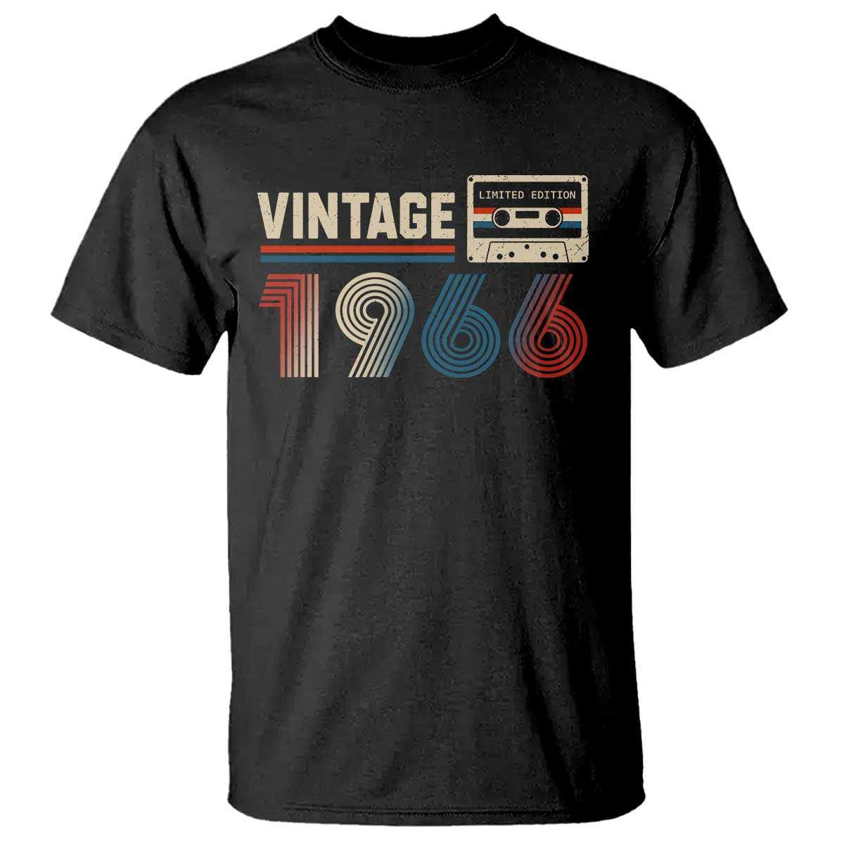 Vintage 1966 60th Birthday Gifts T Shirt 60 Year Old Favors TS10 Black Print Your Wear