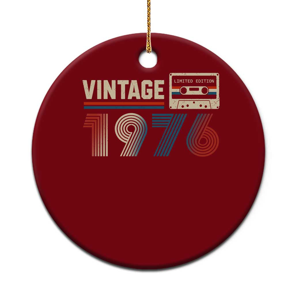 Vintage 1976 50th Birthday Gifts Ceramic Ornament 50 Year Old Favors TS10 1pc Red Print Your Wear