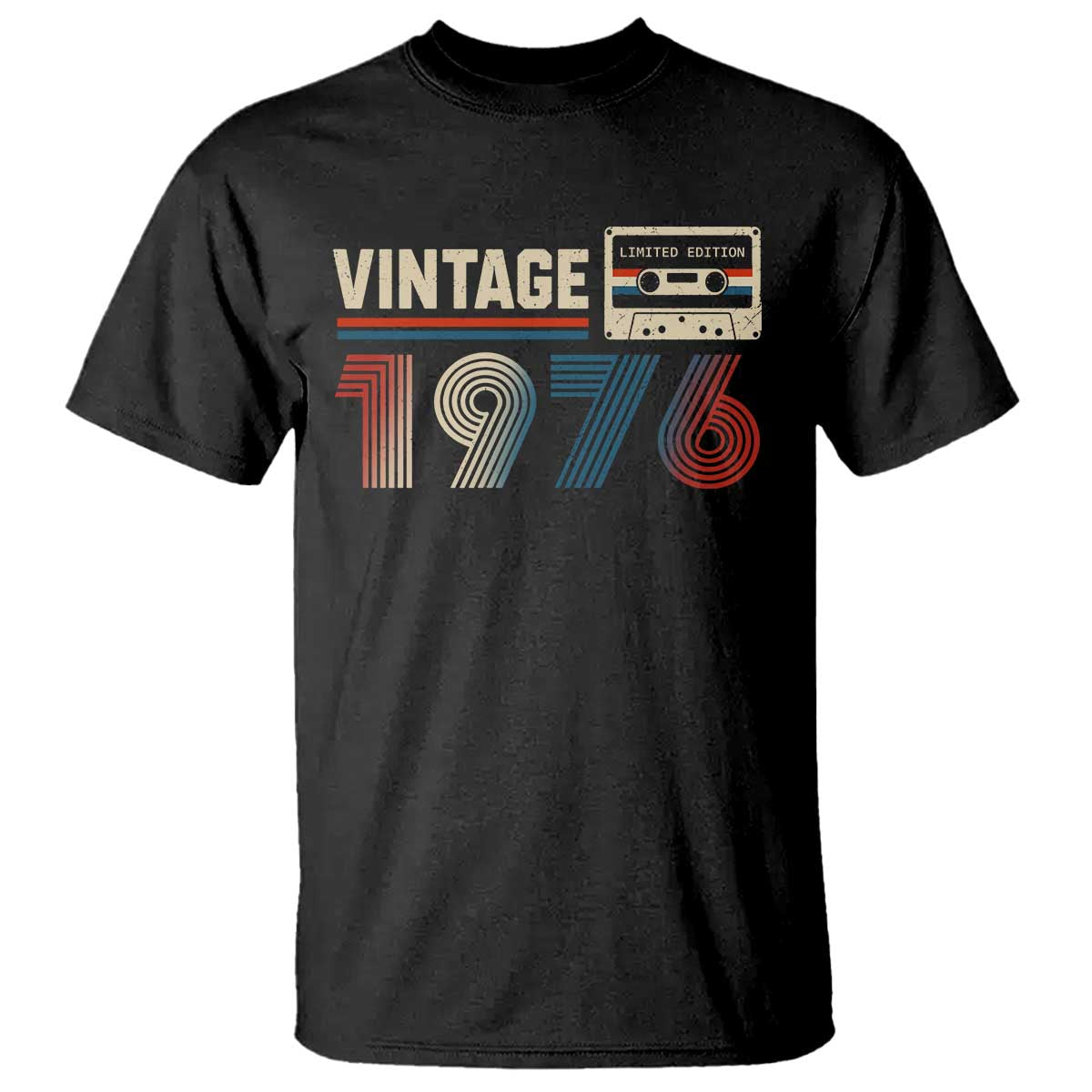 Vintage 1976 50th Birthday Gifts T Shirt 50 Year Old Favors TS10 Black Print Your Wear