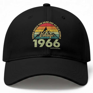 60th Birthday Baseball Cap Vintage 1966 Weird Being the Same Age as Old People 60 Year Old Gift TS10 Print Your Wear