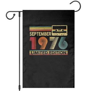 1976 September 50th Birthday Garden Flag Retro Limited Edition 50 Year Old Gift
