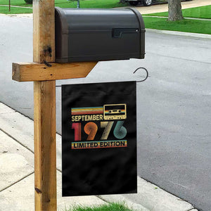 1976 September 50th Birthday Garden Flag Retro Limited Edition 50 Year Old Gift