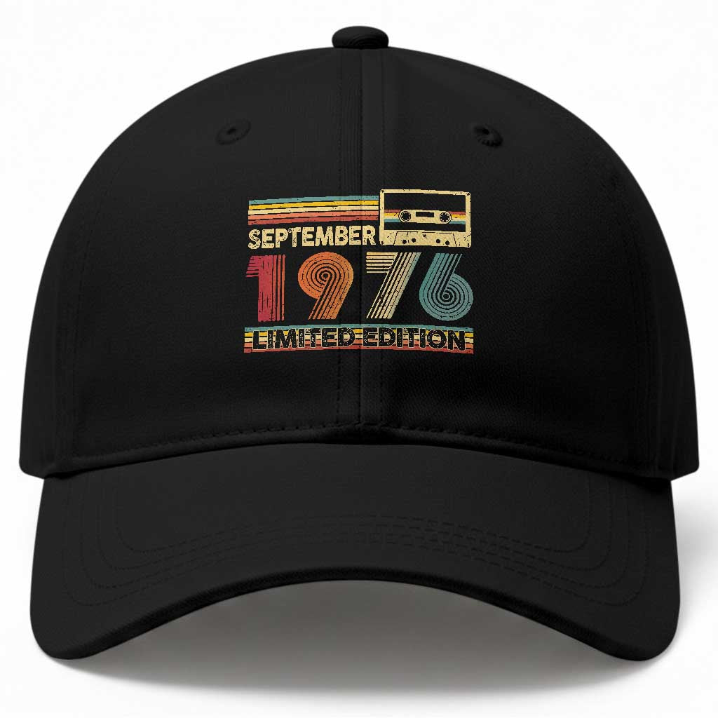 1976 September 50th Birthday Baseball Cap Retro Limited Edition 50 Year Old Gift