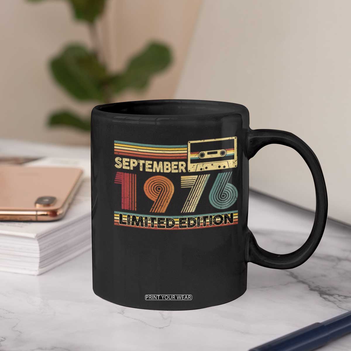1976 September 50th Birthday Coffee Mug Retro Limited Edition 50 Year Old Gift
