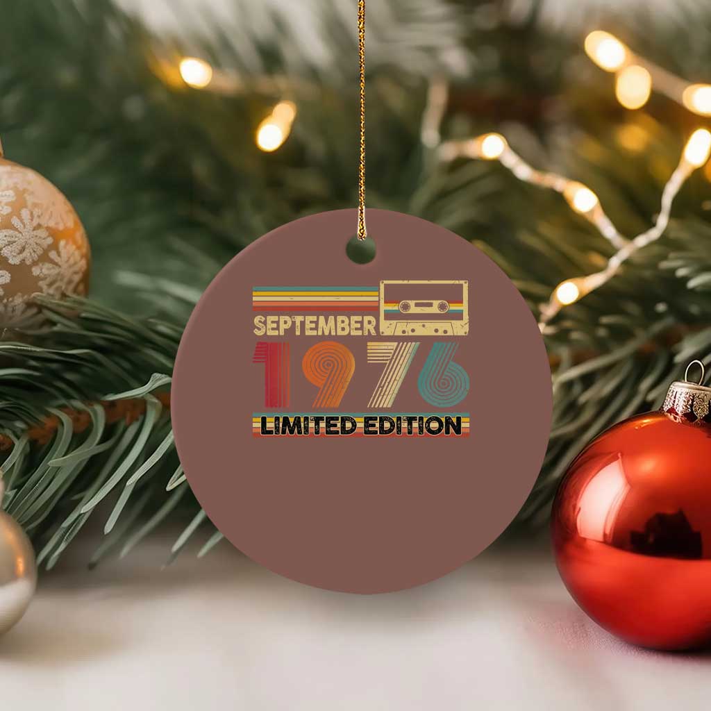 1976 September 50th Birthday Ceramic Ornament Retro Limited Edition 50 Year Old Gift