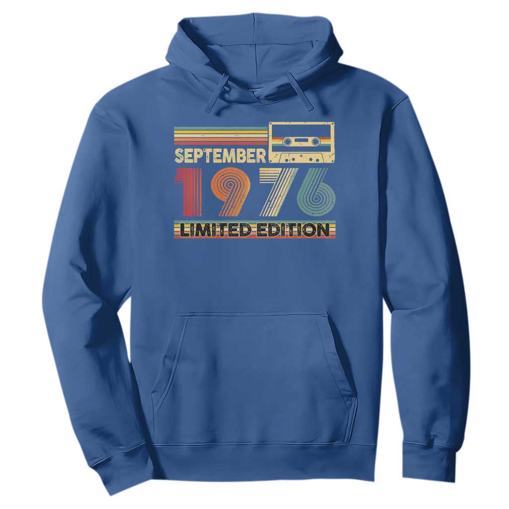 1976 September 50th Birthday Hoodie Retro Limited Edition 50 Year Old Gift