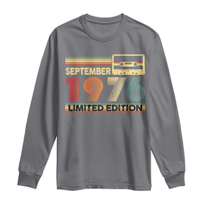 1976 September 50th Birthday Long Sleeve Shirt Retro Limited Edition 50 Year Old Gift