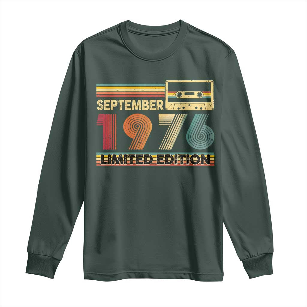 1976 September 50th Birthday Long Sleeve Shirt Retro Limited Edition 50 Year Old Gift