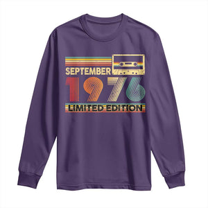 1976 September 50th Birthday Long Sleeve Shirt Retro Limited Edition 50 Year Old Gift