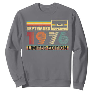 1976 September 50th Birthday Sweatshirt Retro Limited Edition 50 Year Old Gift