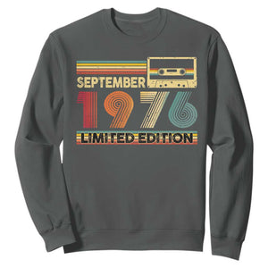 1976 September 50th Birthday Sweatshirt Retro Limited Edition 50 Year Old Gift