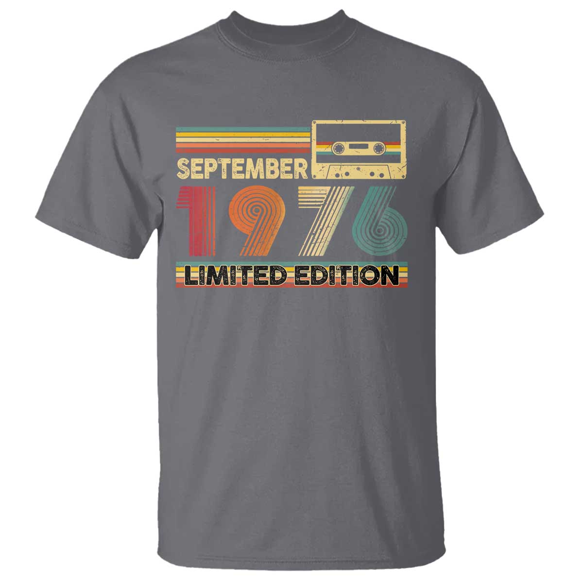 1976 September 50th Birthday T Shirt Retro Limited Edition 50 Year Old Gift