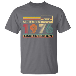 1976 September 50th Birthday T Shirt Retro Limited Edition 50 Year Old Gift