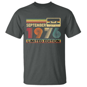 1976 September 50th Birthday T Shirt Retro Limited Edition 50 Year Old Gift